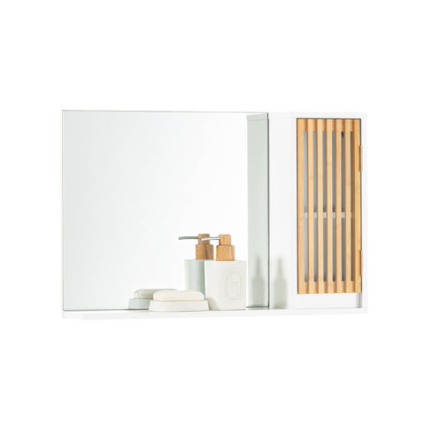 SoBuy BZR128-W, Bathroom Wall Mirror Wall Cabinet Mirror Cabinet Wall Mounted Bathroom Cabinet