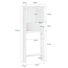 SoBuy BZR135-W, Over Toilet Cabinet Bathroom Space Saver Bathroom Storage Cabinet Cupboard