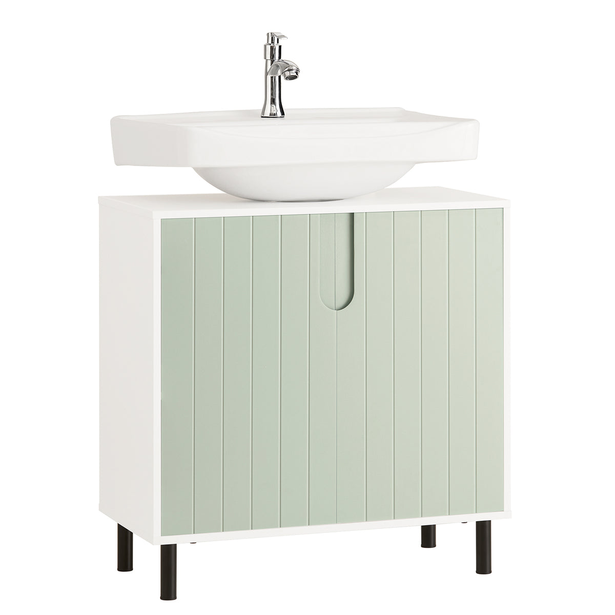 SoBuy BZR139-GR, Under Sink Cabinet Bathroom Vanity Unit Bathroom Storage Cabinet, Green
