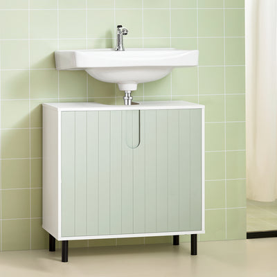 SoBuy BZR139-GR, Under Sink Cabinet Bathroom Vanity Unit Bathroom Storage Cabinet, Green
