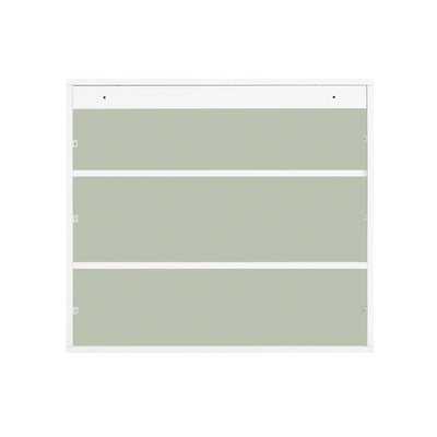 SoBuy BZR140-GR, Wall Mounted Bathroom Cabinet with Mirror – Slim Storage Unit with Shelf, White Bathroom Cabinet for Small Spaces Wall Storage for Towels and Toiletries 60 X 15 X 54 cm