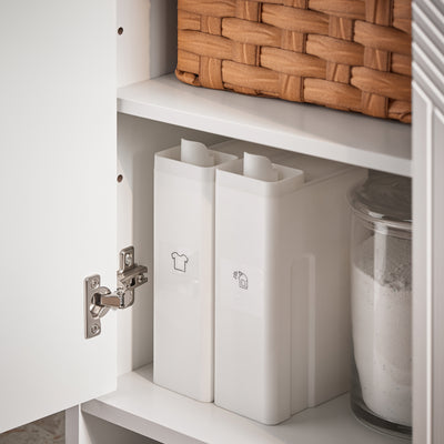 SoBuy BZR157-W, Under Sink Cabinet Bathroom Vanity Unit Bathroom Storage Cabinet with 2 Doors, White