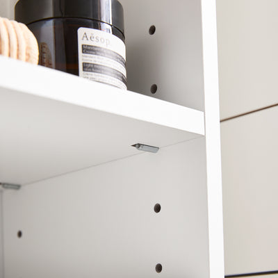 SoBuy BZR160-W, Bathroom Tall Cabinet Cupboard Bathroom Cabinet Storage Cabinet, White
