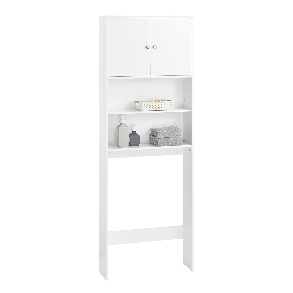 SoBuy BZR165-W, Over Toilet Cabinet Bathroom Space Saver Bathroom Storage Cabinet Cupboard, White
