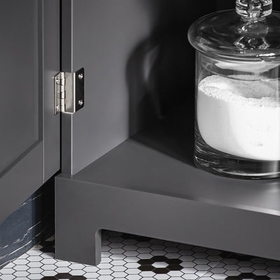 SoBuy BZR17-DG, Bathroom Storage Cabinet with 3 Shelves 1 Drawer 1 Cabinet, Grey