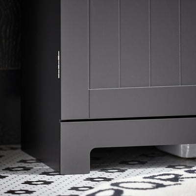 SoBuy BZR18-II-DG, Under Sink Cabinet Bathroom Vanity Unit, Suitable for Pedestal Sink, Grey