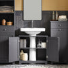 SoBuy BZR18-II-DG, Under Sink Cabinet Bathroom Vanity Unit, Suitable for Pedestal Sink