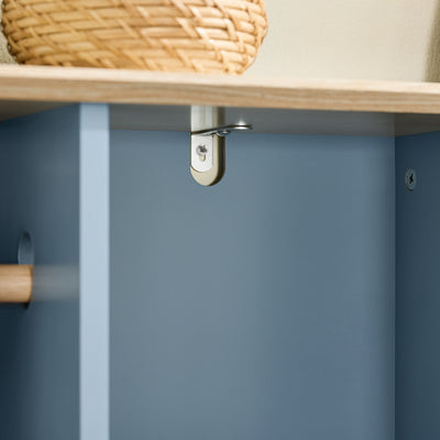 SoBuy BZR189-HG, Bathroom Storage Cabinet Toilet Paper Roll Holder Cabinet with a Door, Grey
