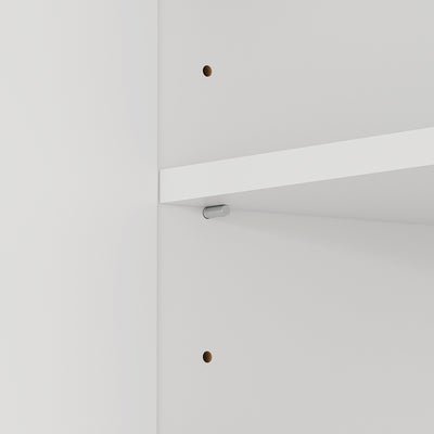SoBuy BZR233-W, Wall Mounted Bathroom Cabinet with 2 Doors & Open Shelf, White, 90x70x28.5cm - view 7