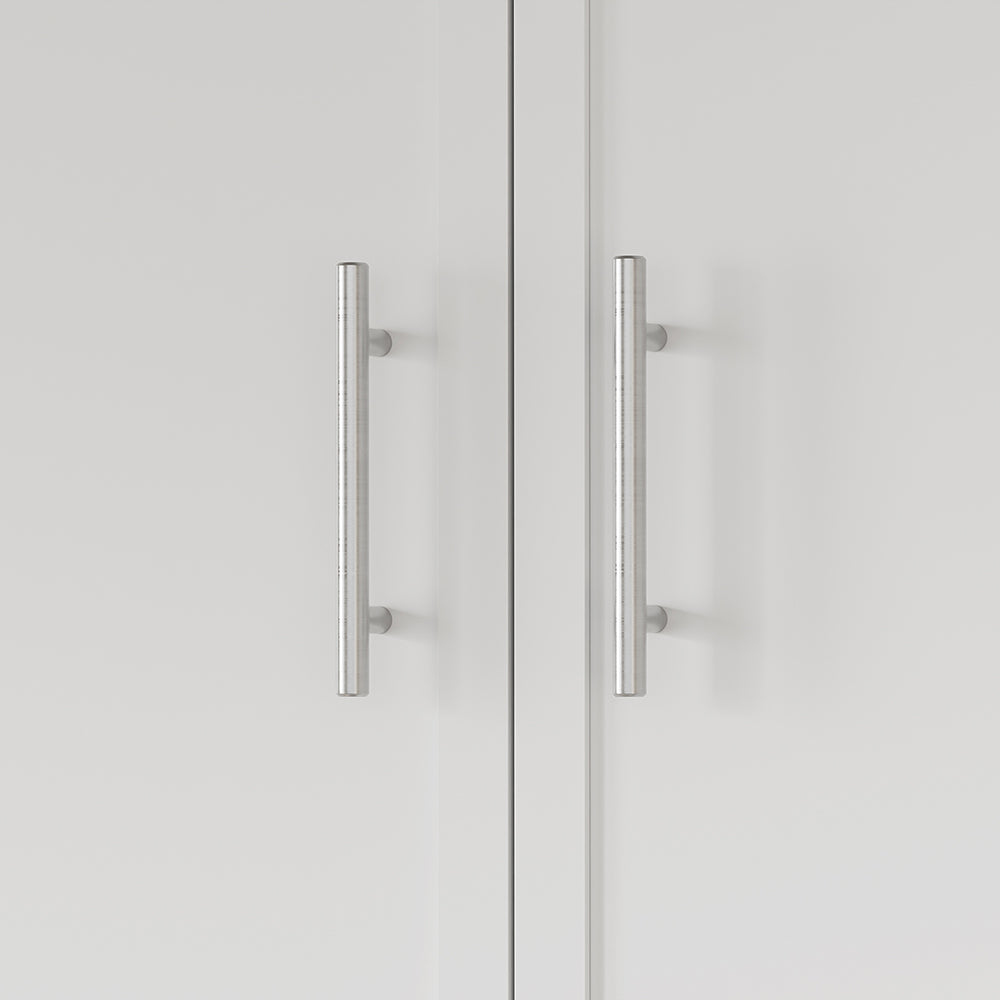 SoBuy BZR233-W, Wall Mounted Bathroom Cabinet with 2 Doors & Open Shelf, White, 90x70x28.5cm - view 8