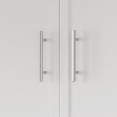 SoBuy BZR233-W, Wall Mounted Bathroom Cabinet with 2 Doors & Open Shelf, White, 90x70x28.5cm - view 8