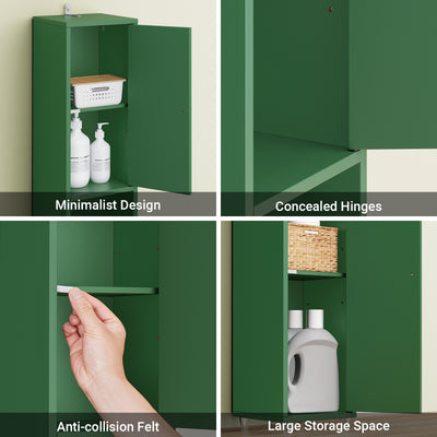 SoBuy BZR34-II-SY A+ feature detail – anti-moisture feet slim tall bathroom cupboard