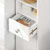 SoBuy BZR34-W, Bathroom Tall Cabinet Cupboard Bathroom Cabinet Storage Cabinet