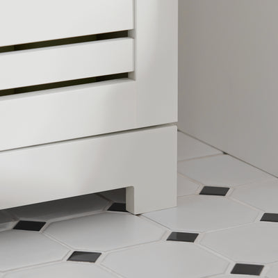 SoBuy BZR41-W, Bathroom Cabinet Bathroom Storage Cabinet Cupboard with 2 Doors, White