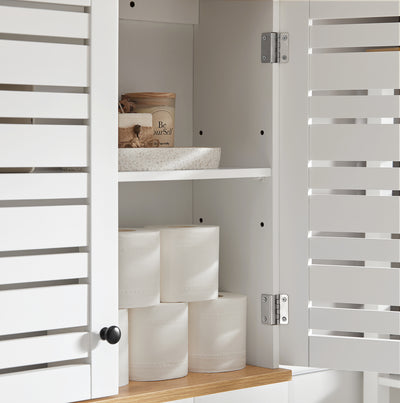 SoBuy BZR42-W, Bathroom Wall Cabinet Wall Mounted Storage Cabinet Cupboard with 2 Doors, White
