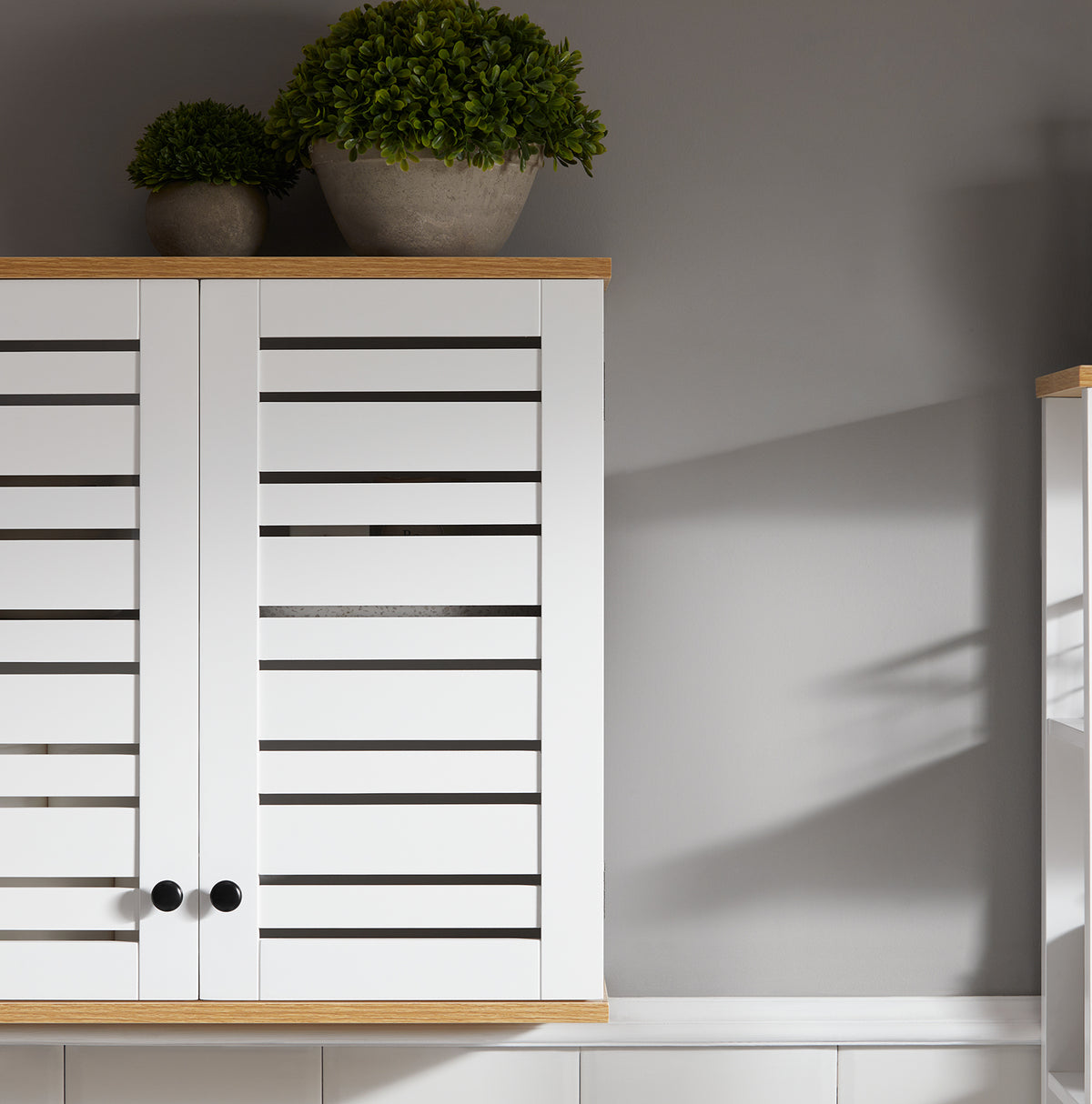 SoBuy BZR42-W, Bathroom Wall Cabinet Wall Mounted Storage Cabinet Cupboard with 2 Doors, White
