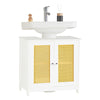 SoBuy BZR72-II-W, Under Sink Cabinet Bathroom Vanity Unit Storage Cabinet, Suitable for Pedestal Sinks