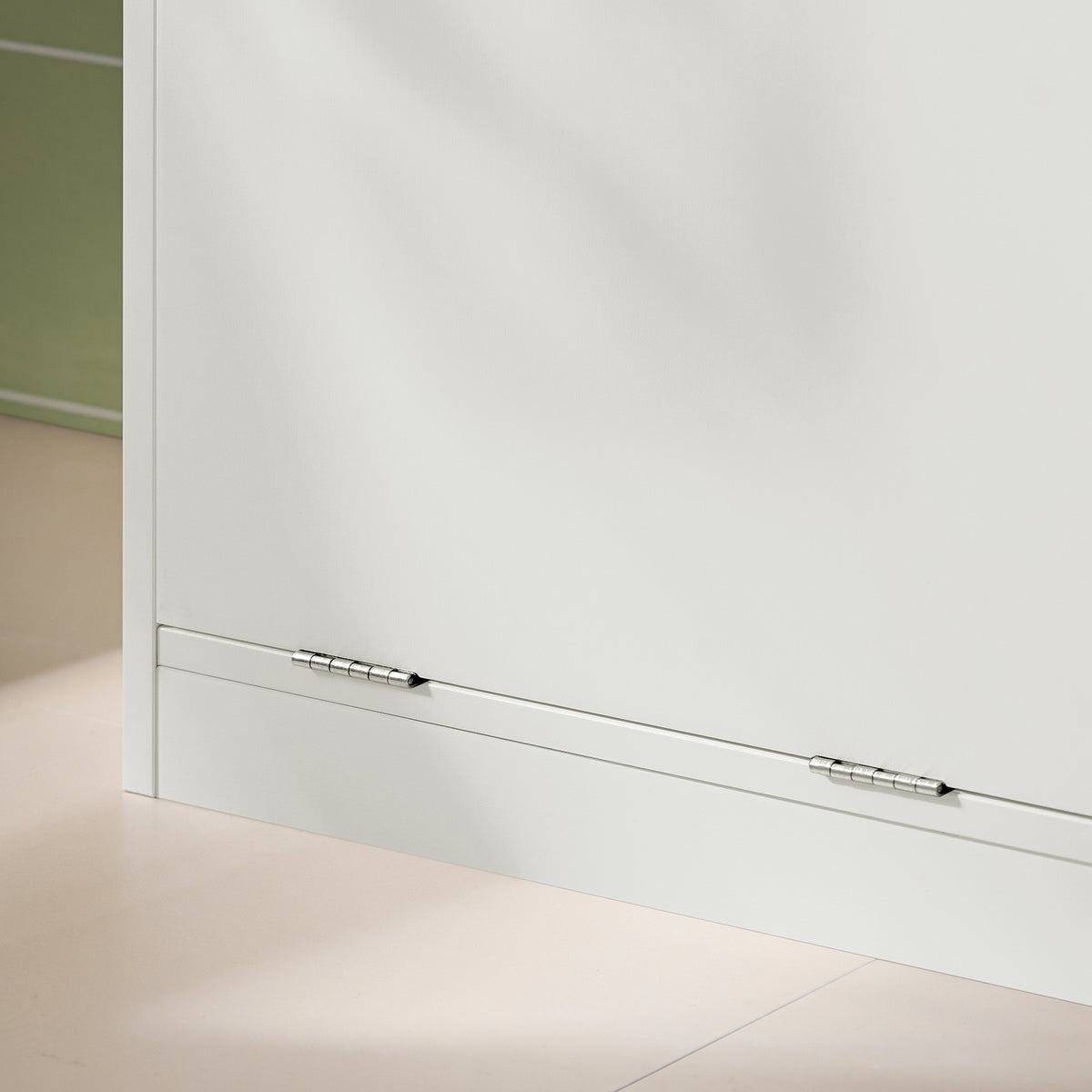 SoBuy BZR79-W, Laundry Cabinet Laundry Chest Bathroom Cabinet Storage Cabinet, White