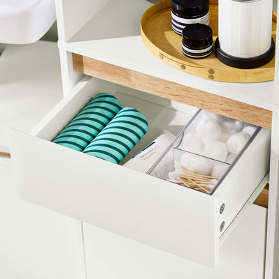 SoBuy BZR80-W, Bathroom Tall Cabinet Cupboard Bathroom Storage Cabinet, White
