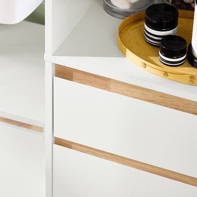 SoBuy BZR80-W, Bathroom Tall Cabinet Cupboard Bathroom Storage Cabinet, White