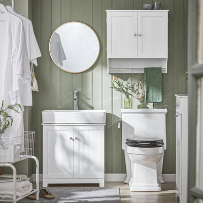 SoBuy BZR84-W, Bathroom Wall Cabinet Medicine Cabinet Storage Cabinet Cupboard, White