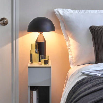 SoBuy FBT111-HGx2, Set of 2 Bedside Table Nightstand Side Table End Table Sofa Table with Drawer, Grey