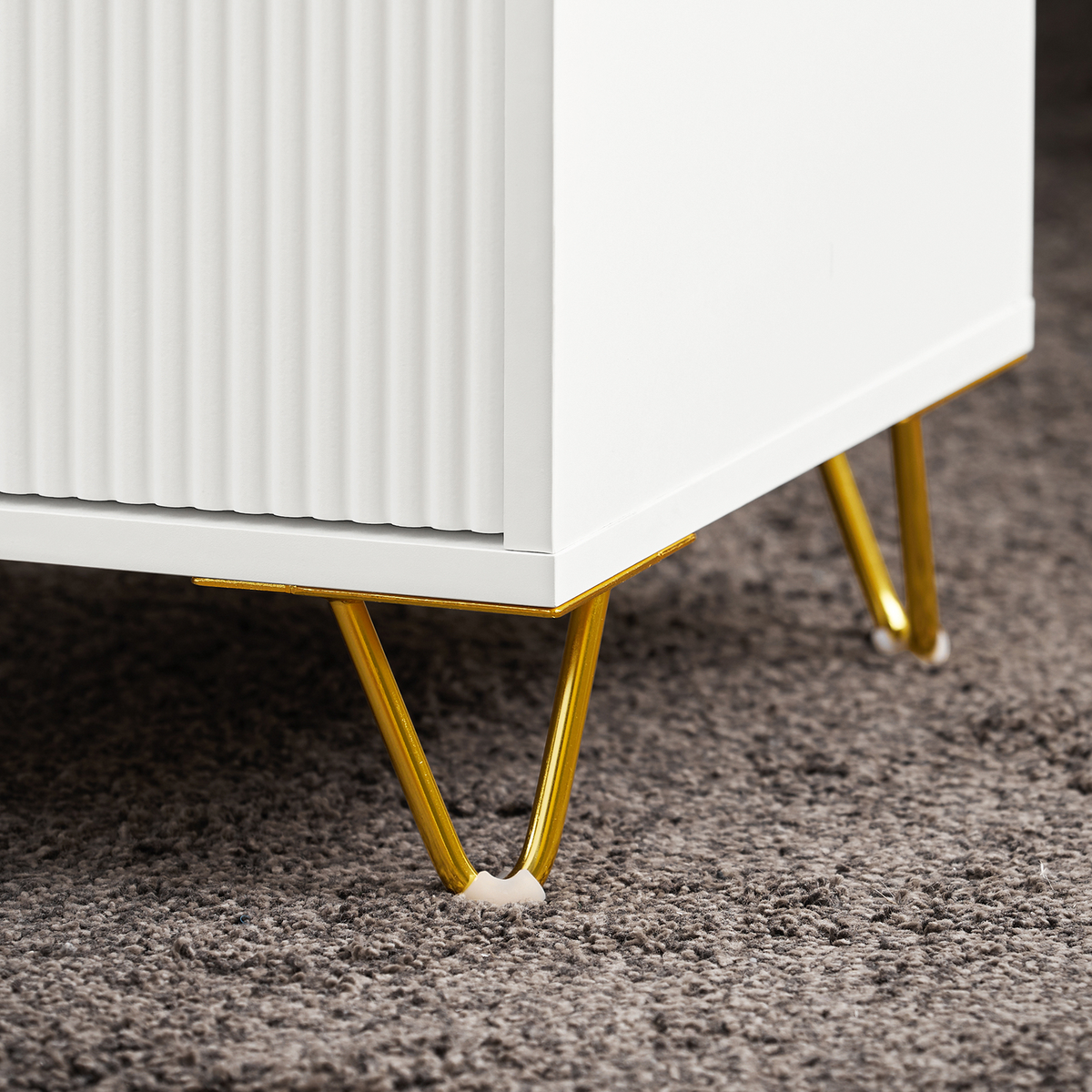 SoBuy FBT115-L-W, Bedside Table Bedside Cabinet Nightstand with 3 Drawers, Side Table for Bedroom Livimg Room White W40 x D40 x H63cm