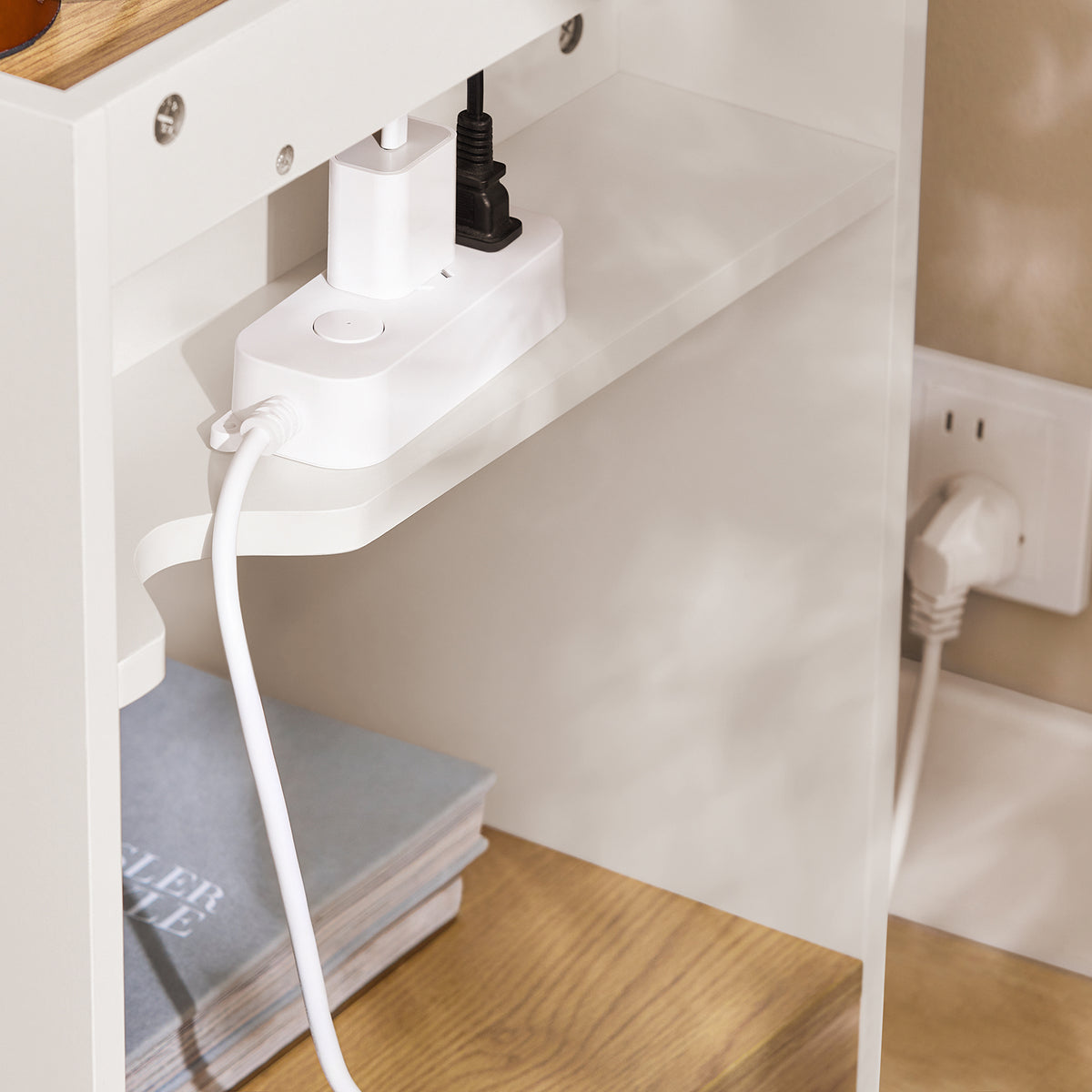 SoBuy FBT128-WN, Bedside Table Nightstand Side Table End Table Sofa Side Table Lamp Table, White