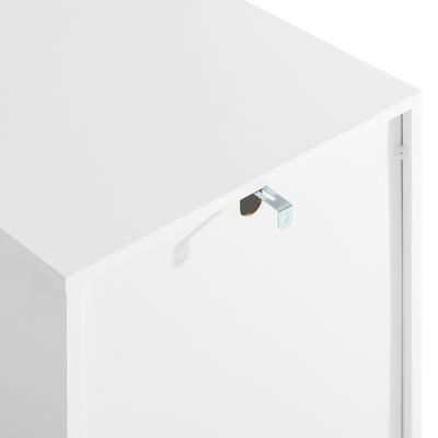 SoBuy FBT168-W, Bedside Table, Bedside Cabinet, Nightstand with 3 Drawers and Shelf, Side Table for Bedroom Living Room, White W40 x D40 x H63cm
