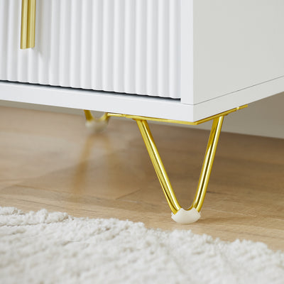 SoBuy FBT168-W, Bedside Table, Bedside Cabinet, Nightstand with 3 Drawers and Shelf, Side Table for Bedroom Living Room, White W40 x D40 x H63cm