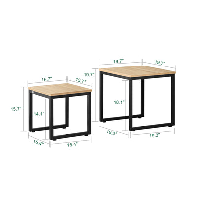 Pre-sale SoBuy FBT42-N, Nesting Tables, Set of 2 Coffee Table Side Table End Table, Wood