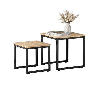 Pre-sale SoBuy FBT42-N, Nesting Tables, Set of 2 Coffee Table Side Table End Table, Wood
