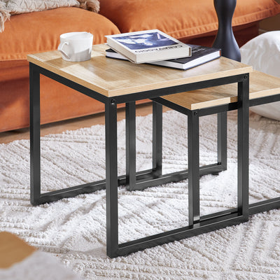 Pre-sale SoBuy FBT42-N, Nesting Tables, Set of 2 Coffee Table Side Table End Table, Wood