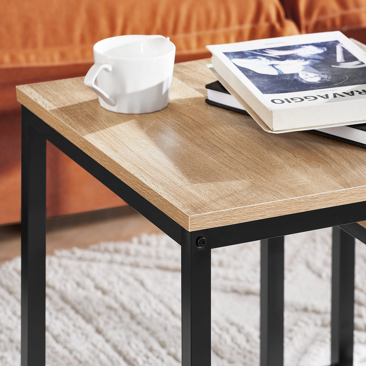 Pre-sale SoBuy FBT42-N, Nesting Tables, Set of 2 Coffee Table Side Table End Table, Wood