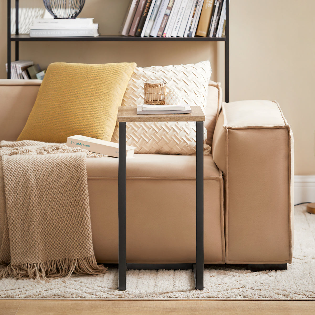 SoBuy FBT44-N, Coffee Table Side Table End Table, Bed Sofa Table Laptop Table, Wood