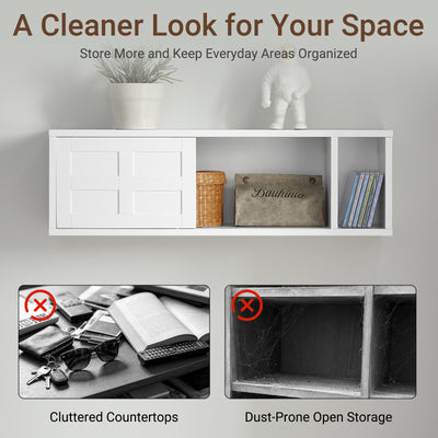 SoBuy FHK18-W wall storage cabinet complete specifications and features