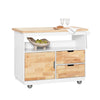 SoBuy FKW107-II-WN, Kitchen Cabinet Cupboard Kitchen Island Kitchen Storage Trolley