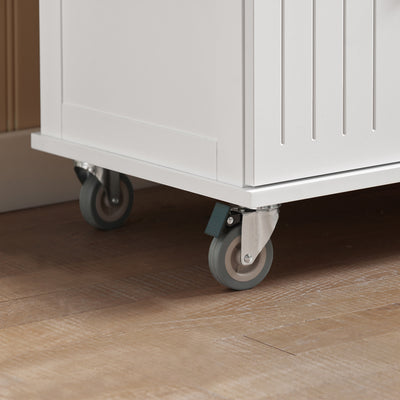 SoBuy FKW119-WN, Kitchen Storage Trolley Mobile Kitchen Cabinet Cupboard, White