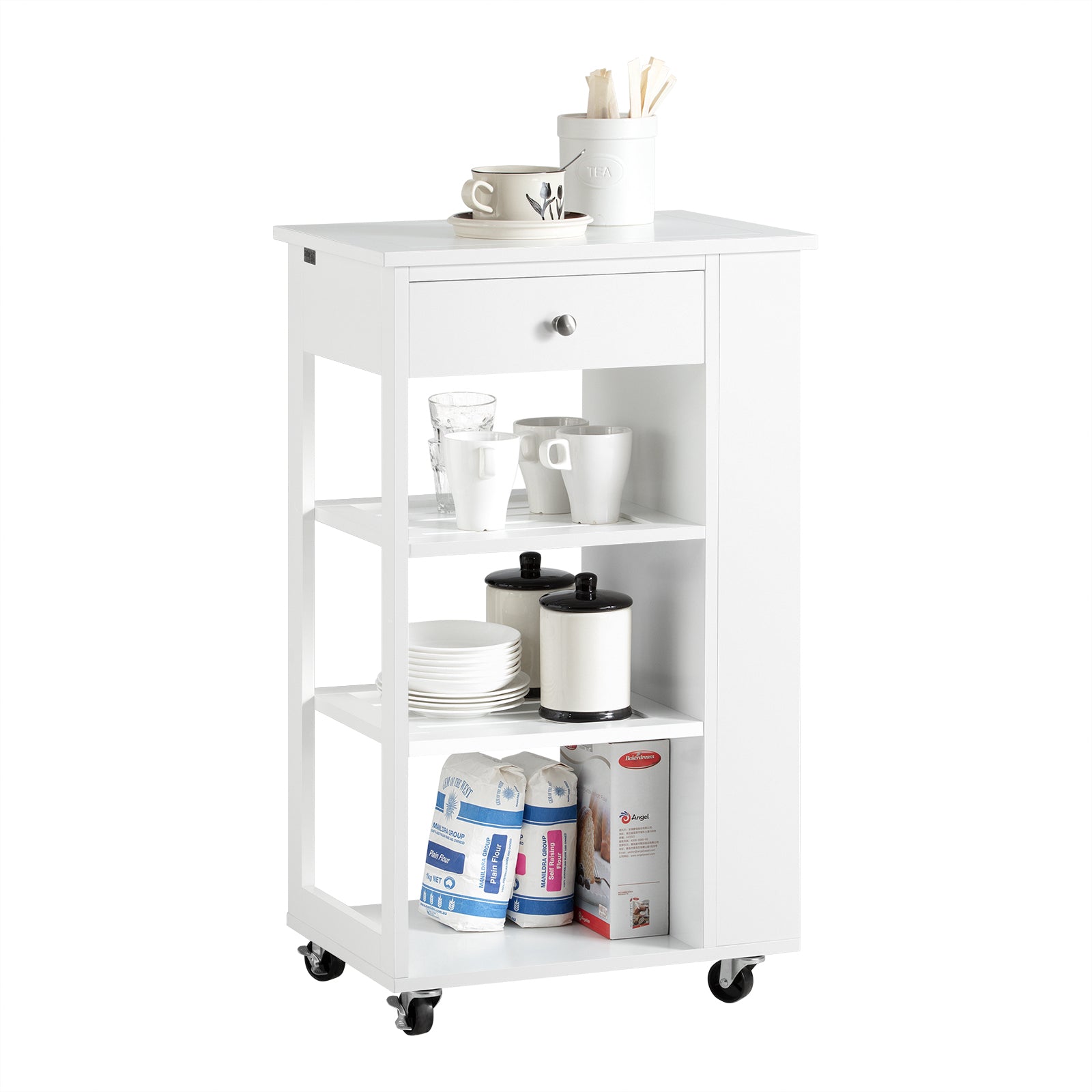 SoBuy FKW12IIW, Kitchen Trolley Cart Kitchen Storage Trolley Serving SoBuyUK