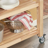 SoBuy FKW24-N, Rubber Wood Kitchen Storage Trolley + Free Bathtub Rack FRG104-N