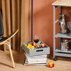 SoBuy FKW79-HG, Kitchen Trolley Cart Storage Serving Trolley with 3 Drawers and Removable Tray