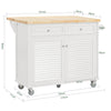 SoBuy FKW84-II-WN, Extendable Kitchen Island Storage Trolley + Free Bathtub Rack FRG104-N