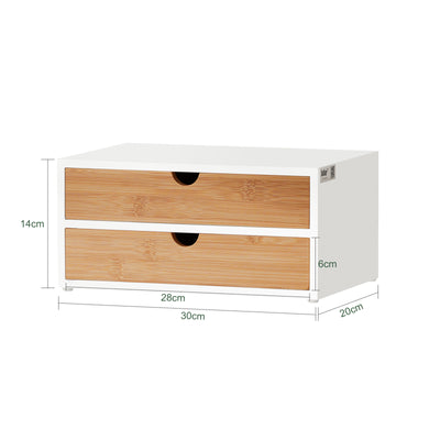 SoBuy FRG180-WN, Coffee Machine Stand & Coffee Pod Capsule Teabags Box Holder Organizer, White