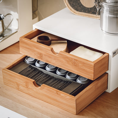 SoBuy FRG180-WN, Coffee Machine Stand & Coffee Pod Capsule Teabags Box Holder Organizer, White