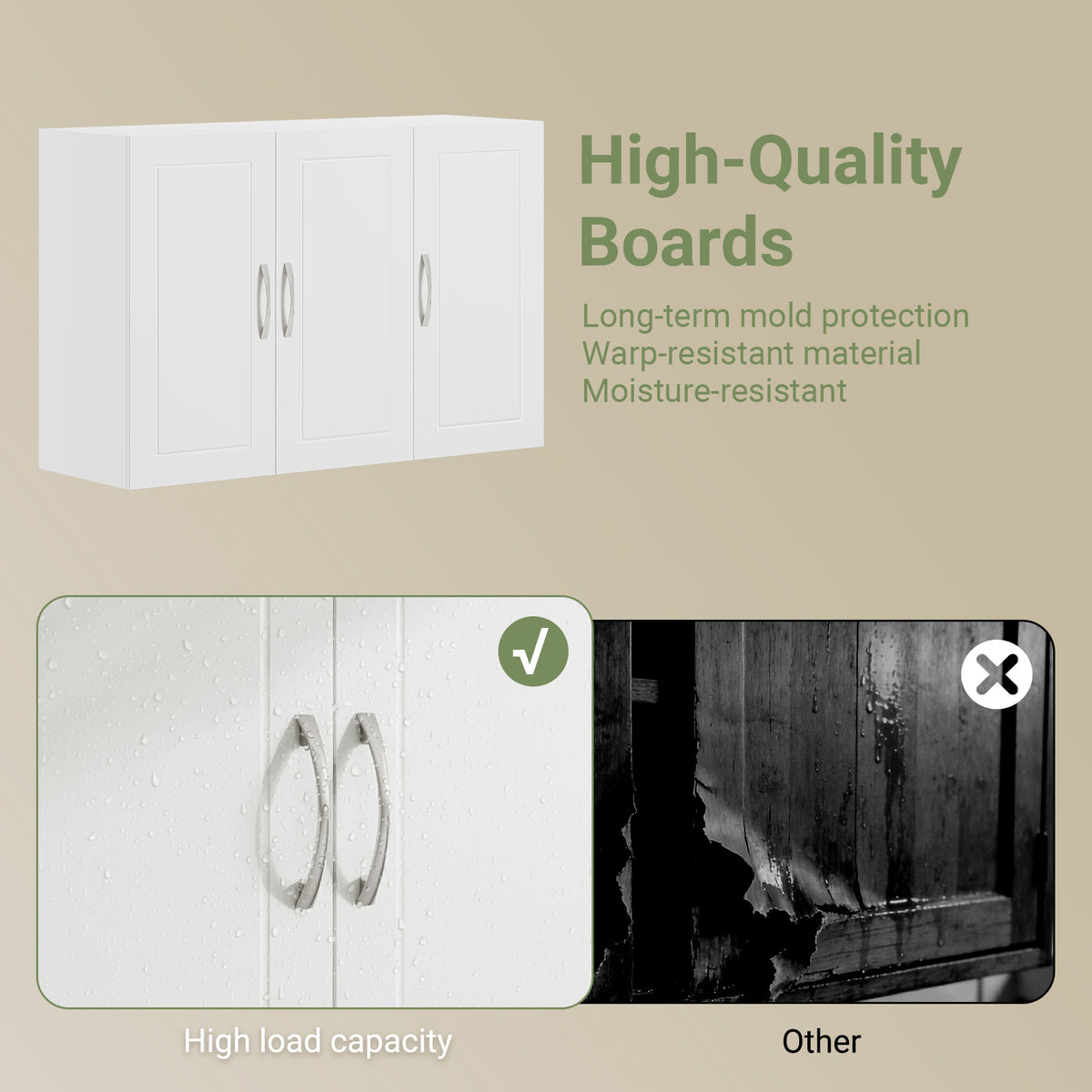 SoBuy FRG231-L-W wall cabinet in kitchen setting – wall mounted storage above worktop