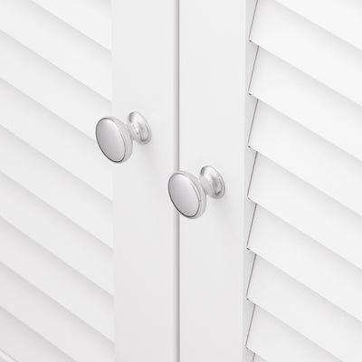 SoBuy FRG237-WN, Under Sink Cabinet Vanity Unit Bathroom Cabinet with 2 Shutter Doors, White