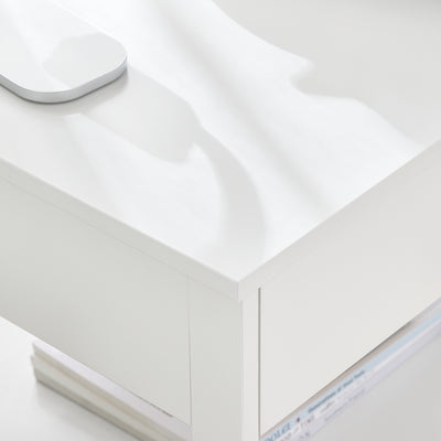 SoBuy FRG258-II-W, Bedside Table Nightstand Side Table End Table Lamp Table with 2 Drawers, White