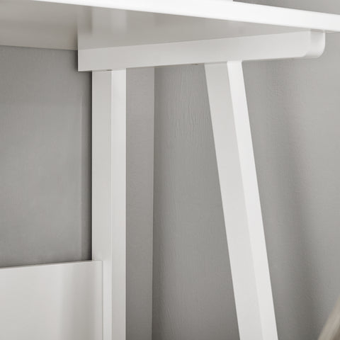 SoBuy FRG60-W, Storage Display Shelving Ladder Shelf with Desk and 2 Shelves
