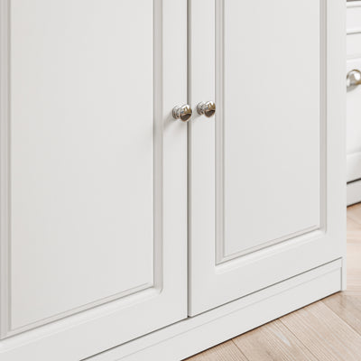 SoBuy FSB104-W, Shoe Storage Cabinet White, Shoe Cupboard for 12-15 Pairs of Shoes, Easy to Assemble, for Hallway, Living Room or Kitchen, MDF (E1) - 100x19x107cm