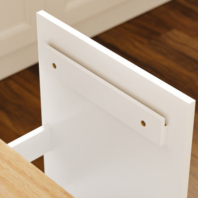 SoBuy FSB111-WN, Kitchen Sideboard with Hideaway Bin Compartment, White & Oak, 80x38x90cm - view 9